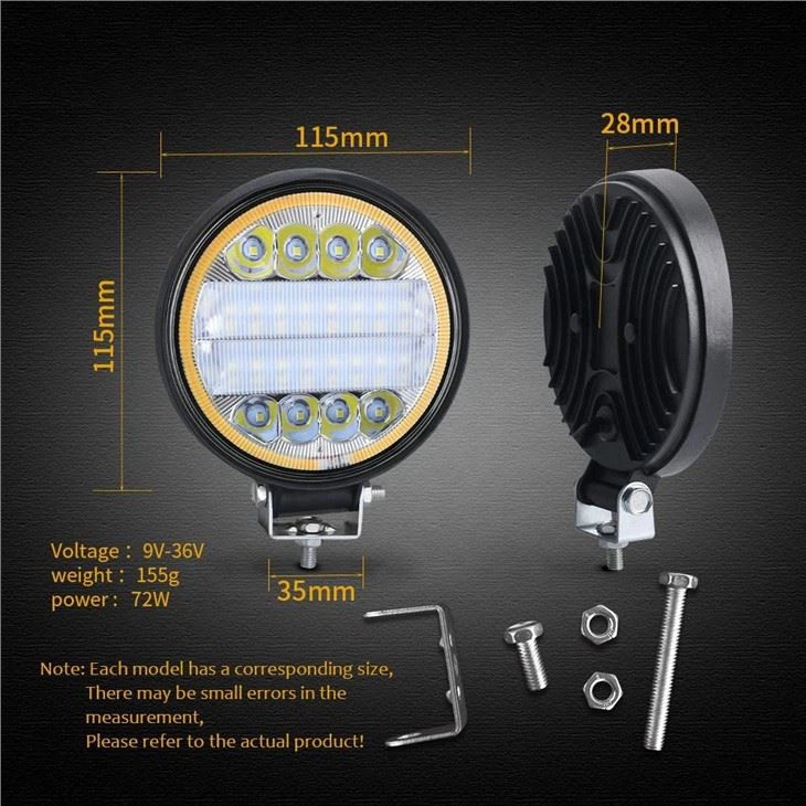Led Work Light 72W